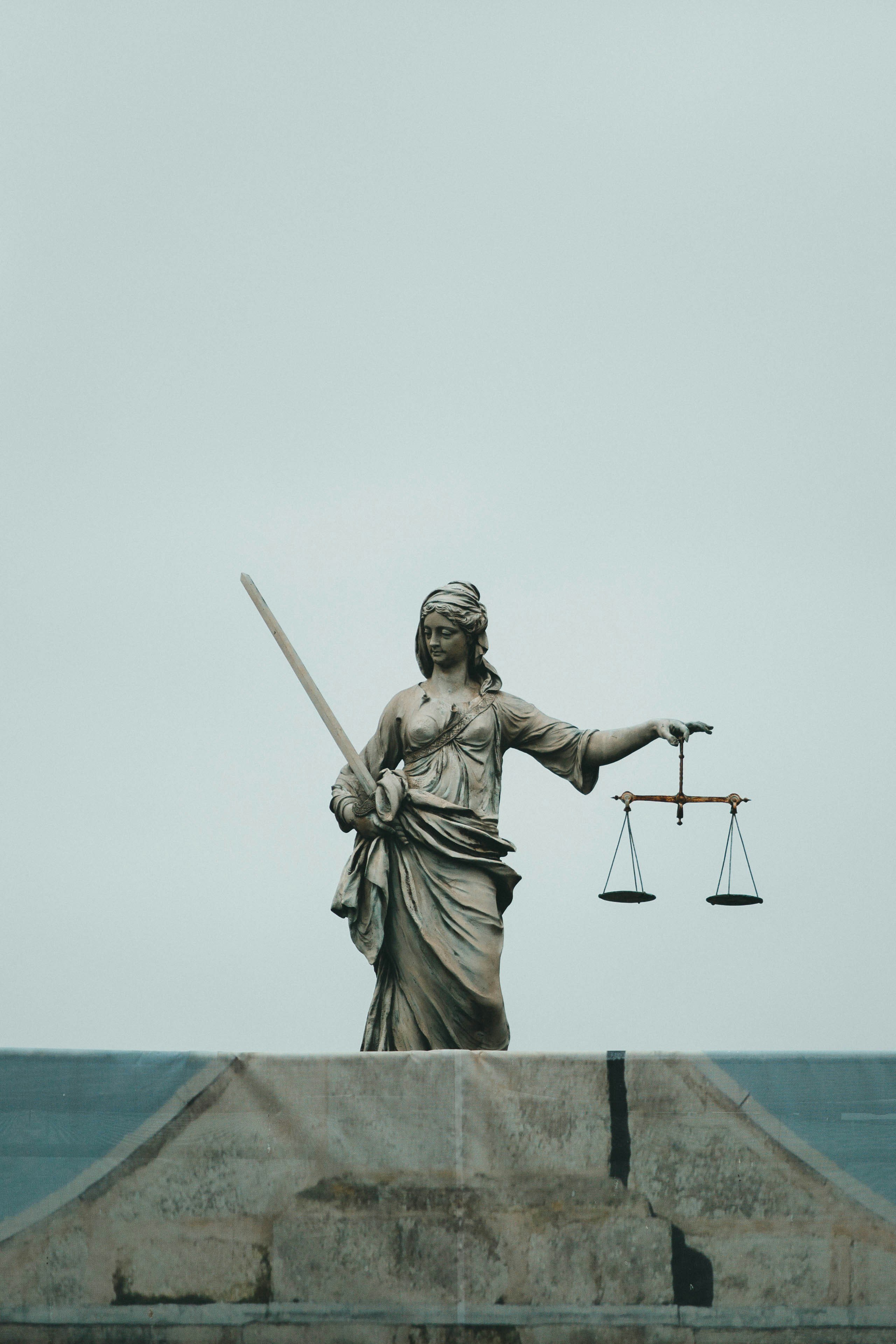 Statue representing justice and fairness.